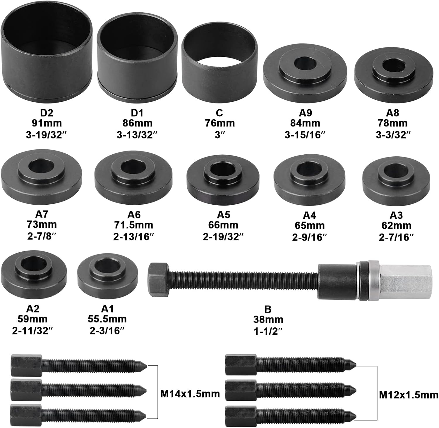DAYUAN Extractor Case Wheel Bearing 20 pieces Tools Car Garage