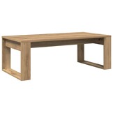 vidaXL Salontafel 102x50x35 cm bewerkt hout artisanaal eikenkleurig