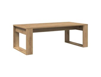 vidaXL Salontafel 102x50x35 cm bewerkt hout artisanaal eikenkleurig