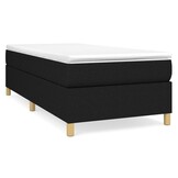 vidaXL Boxspring bed 80x200 cm stof zwart