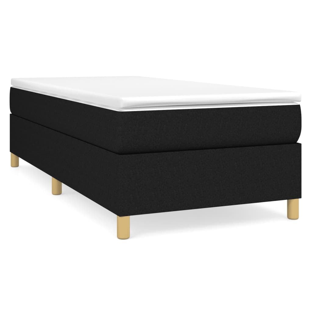 vidaXL Boxspring bed 80x200 cm stof zwart
