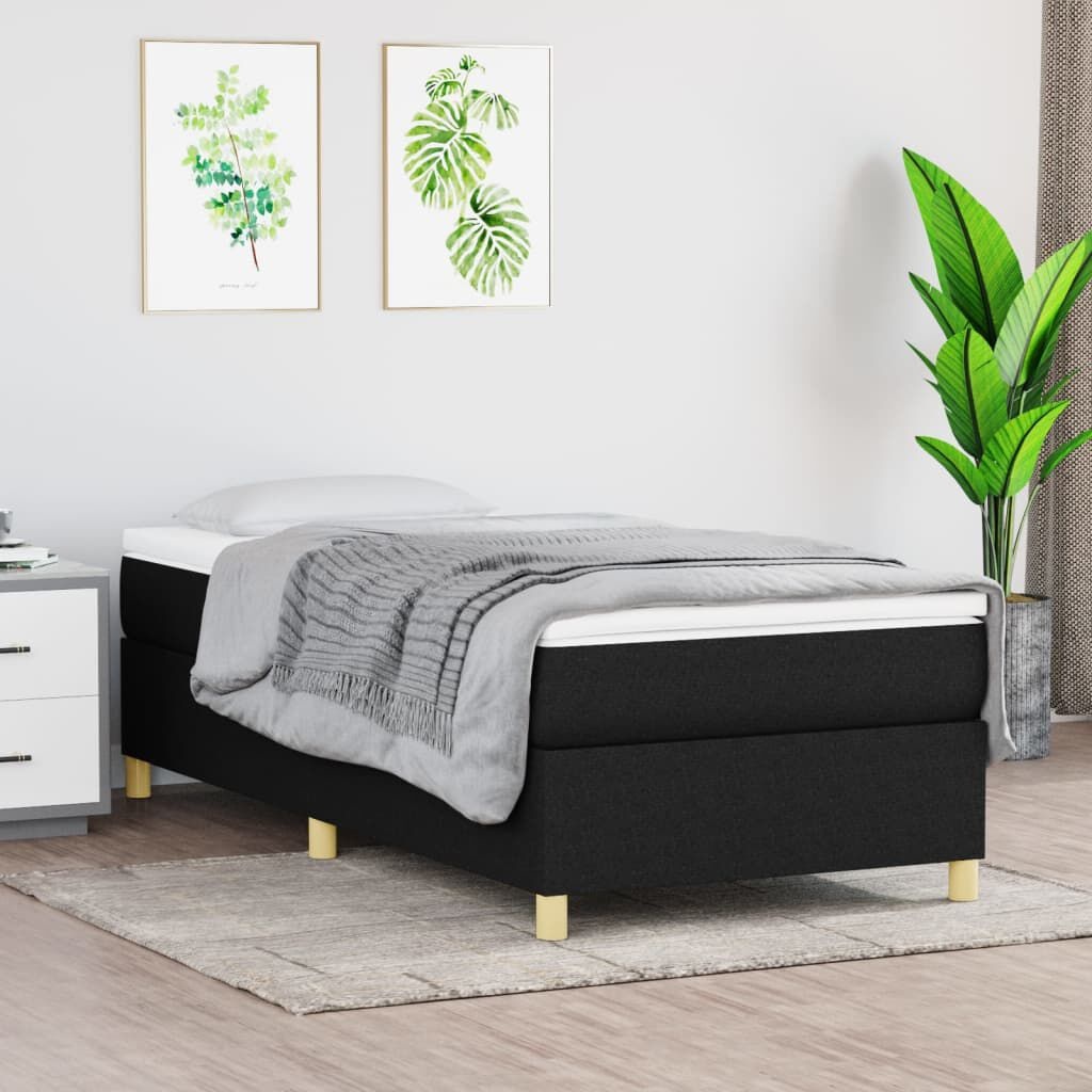 vidaXL Boxspring bed 80x200 cm stof zwart