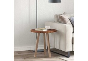 vidaXL Tafelblad Lichtbruin Ø 50 x 2.5 cm Eikenhout (40% korting)