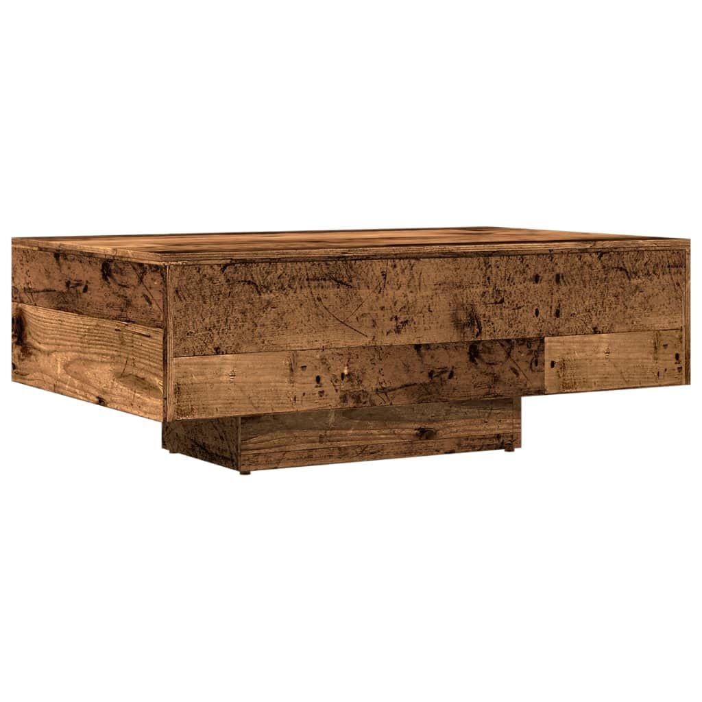 vidaXL Salontafel 85x55x31 cm bewerkt hout oud houtkleurig