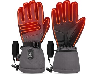 Day Wolf Heated Gloves for Men & Women – 10h Heat, USB-C PD 2h Fast Charge, Waterproof with Thinsulate insulation, Touchscreen, 3 Heat Levels 40/50/60°C for Skiing & Snowboarding