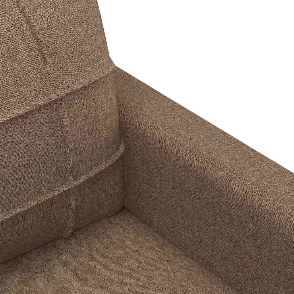 vidaXL Driezitsbank 180 cm stof bruin