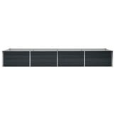 vidaXL Plantenbak verhoogd 320x80x45 cm gegalvaniseerd staal antraciet