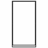 vidaXL Haardhoutrek 110x28x214 cm staal matzwart