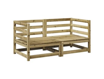 vidaXL 2-delige Loungeset geïmpregneerd grenenhout