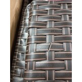vidaXL 4-delige Loungeset met kussens poly rattan bruin