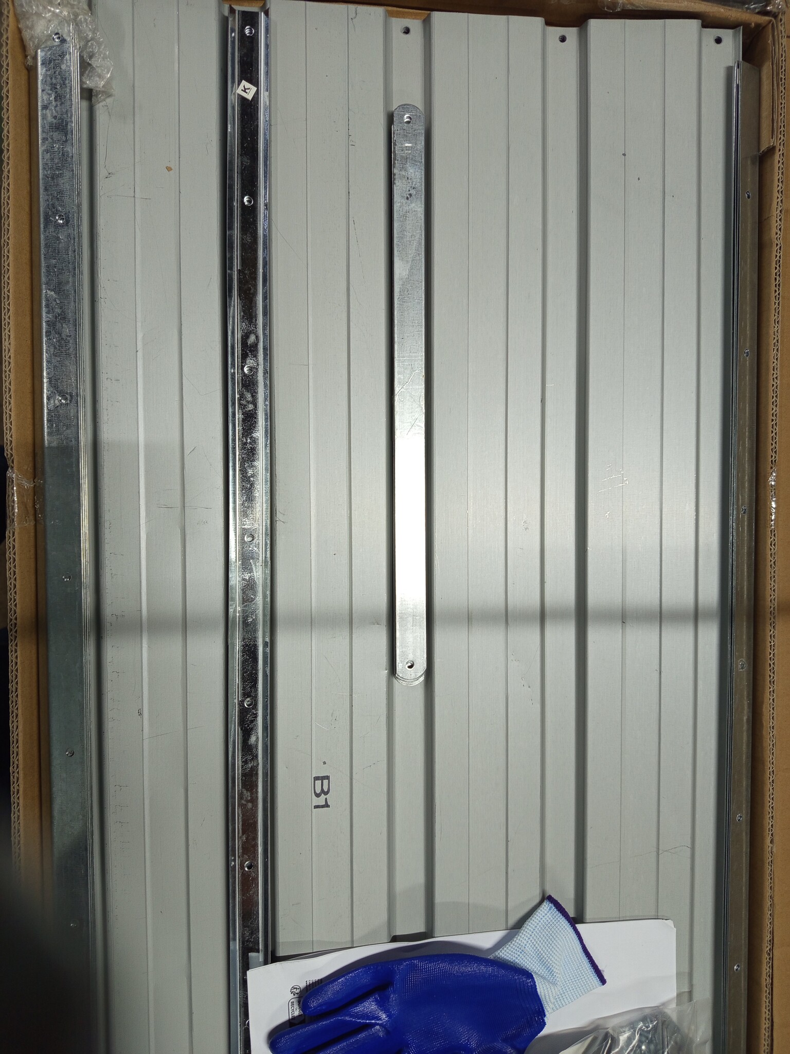 vidaXL Plantenbak verhoogd 240x40x77 cm gegalvaniseerd staal antraciet