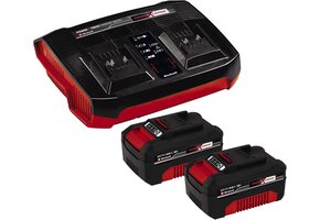 Einhell Power X-Change Accu Starterset: 2x 4.0 Ah Accu & Twincharger (34% Korting)