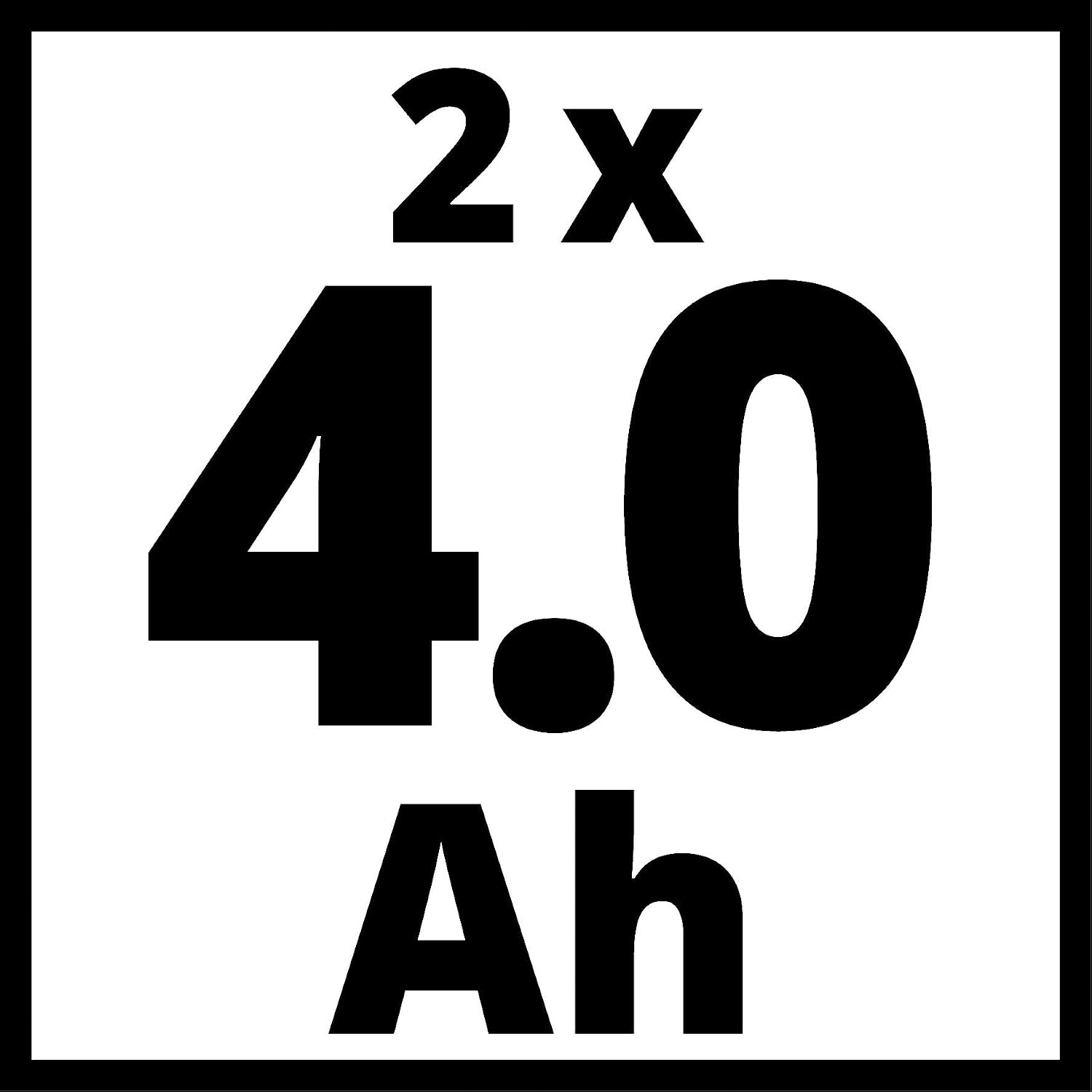 Einhell Power X-Change Starterset 2x 4,0 Ah Accu en Twincharger 3A