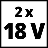 Einhell Power X-Change Starterset 2x 4,0 Ah Accu en Twincharger 3A