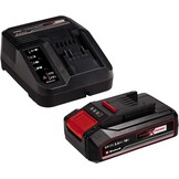 Einhell Power X-Change Starterset 2x 4,0 Ah Accu en Twincharger 3A