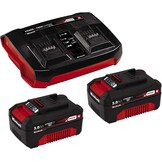 Einhell Power X-Change Starterset 2x 4,0 Ah Accu en Twincharger 3A
