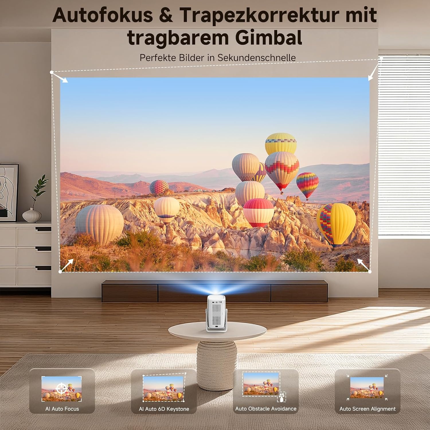 iSinbox AC311 Beamer Full HD 1080p Wit - 200 inch beeldformaat