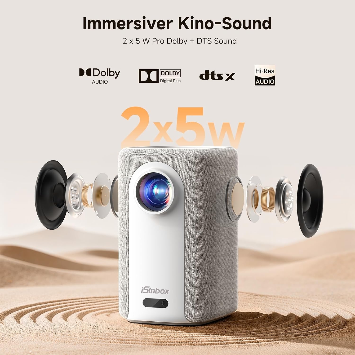iSinbox AC311 Beamer Full HD 1080p Wit - 200 inch beeldformaat
