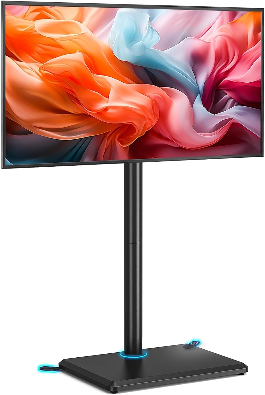 TVON TV-standaard TV-vloerstandaard voor televisies van 32-55 inch TV-standaard in hoogte verstelbaar draaibaar Max