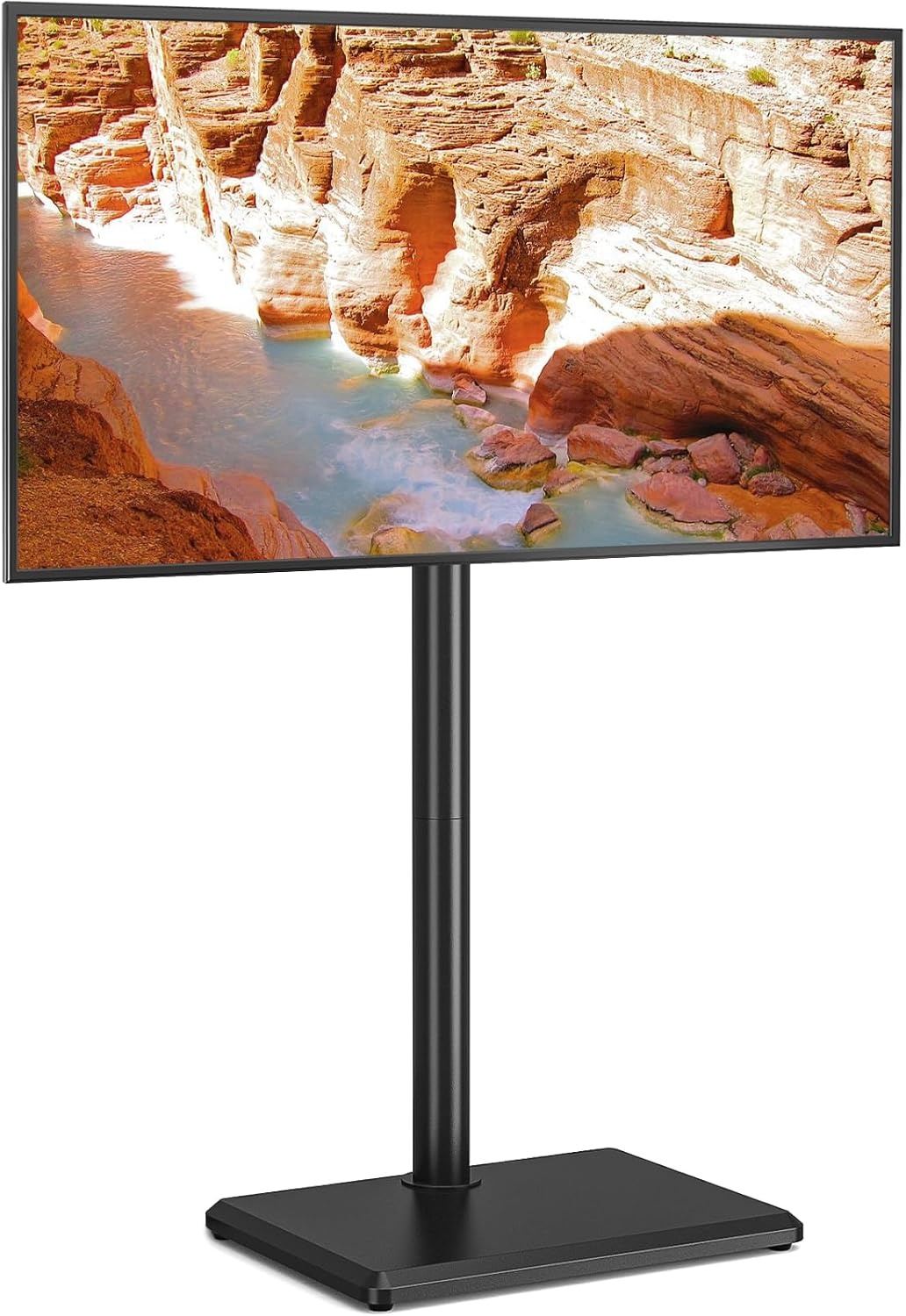 TVON TV-standaard TV-vloerstandaard voor televisies van 32-55 inch TV-standaard in hoogte verstelbaar draaibaar Max