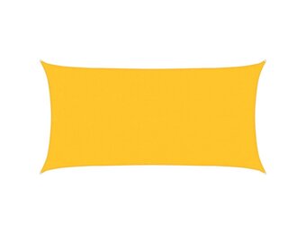 vidaXL Zonnezeil 160 g/m² 3x6 m HDPE geel