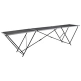 Inklapbare Behangtafel MDF/Aluminium 300x60x78 cm - 34% Korting