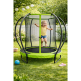 Trampoline rond - 183 cm - met veiligheidsnet - groen zwart