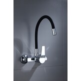 Zwarte Flexibele Keukenkraan Messing | 34% Korting | Montage Set