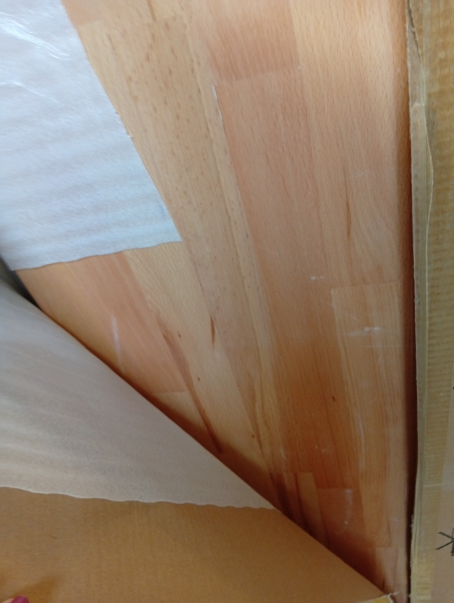 vidaXL Bureaublad 220x55x2,5 cm massief beukenhout
