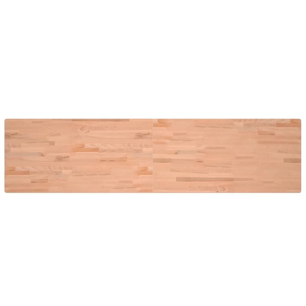vidaXL Bureaublad 220x55x2,5 cm massief beukenhout