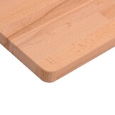 vidaXL Bureaublad 220x55x2,5 cm massief beukenhout