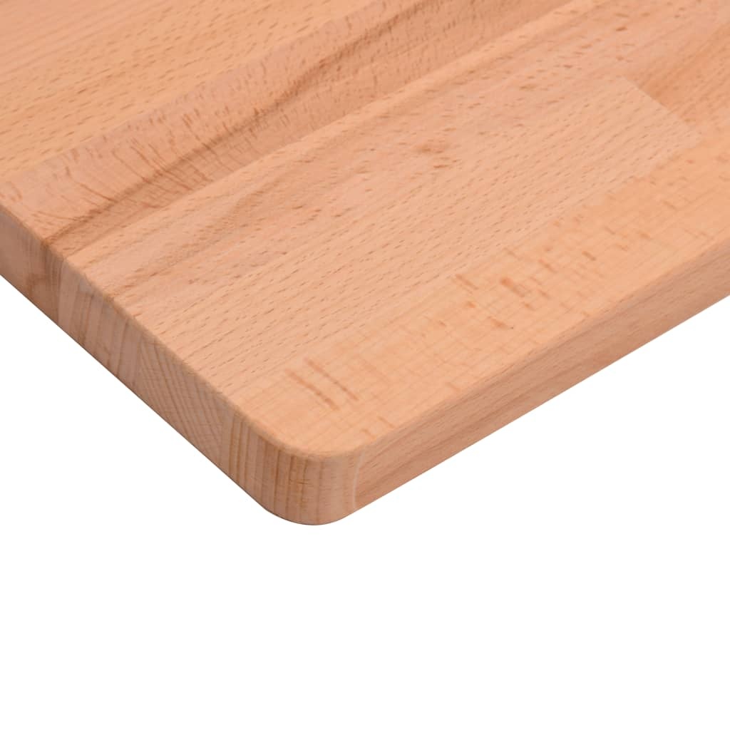 vidaXL Bureaublad 220x55x2,5 cm massief beukenhout