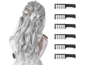 Haarkrijt voor kinderen, meisjesgeschenken, MSDADA tijdelijke felle haarkleurverf voor kinderen, cadeaus voor meisjes, leeftijd 6, 7, 8, 9, 10-12+, kleur haarspray voor kerstcadeaus, kousvullers voor kinderen, nieuwjaar (wit)