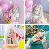 Haarkrijt voor kinderen, meisjesgeschenken, MSDADA tijdelijke felle haarkleurverf voor kinderen, cadeaus voor meisjes, leeftijd 6, 7, 8, 9, 10-12+, kleur haarspray voor kerstcadeaus, kousvullers voor kinderen, nieuwjaar (wit)
