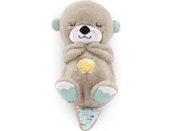 Fisher-Price FXC66 - Pluche snoezelotter muziekdoos, met rustgevende muziek en ritmische bewegingen om te kalmeren, babyspeelgoed vanaf de geboorte