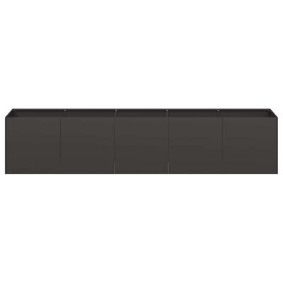 vidaXL Plantenbak 200x40x40 cm koudgewalst staal zwart