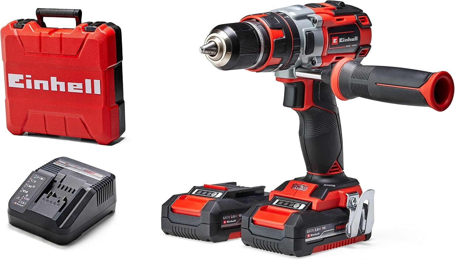 Einhell Professional Accu-Klopboormachine TP-CD 18 Li-i BL - Zwart/Rood - Inclusief 2 Accu's en Koffer