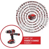 Einhell Professional Accu-Klopboormachine TP-CD 18 Li-i BL - Zwart/Rood - Inclusief 2 Accu's en Koffer