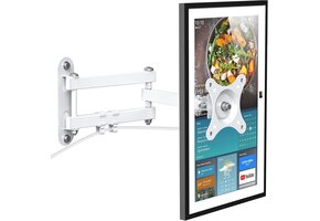 Wit Metalen Muurbeugel voor Show 15 & 13-27" Monitoren, VESA 100x100, 33% Korting