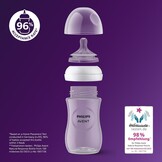 Philips Avent Natural Response Baby Bottle - 3 x 260ml Baby Milk Bottle for Newborns and Up, BPA Free, 1+ Months (Model SCY903/03) - Maat 1 count (Pack of 3)