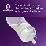 Philips Avent Natural Response Baby Bottle - 3 x 260ml Baby Milk Bottle for Newborns and Up, BPA Free, 1+ Months (Model SCY903/03) - Maat 1 count (Pack of 3)