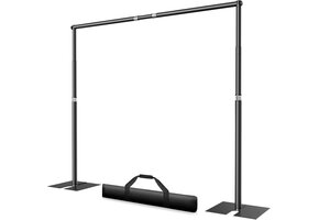 Verstelbare Fotobackgroundstandaard 3x3,6m - Heavy Duty 35% Korting