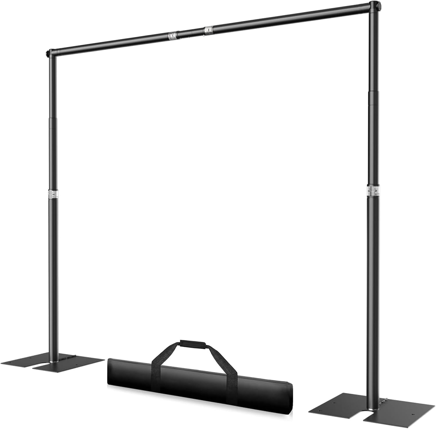 EMART Fotobackgroundstandaard 3x3,6m Heavy Duty Standaard met Voetstuk - Maat 3x3,6m