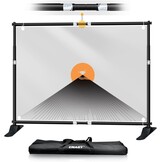 EMART Fotobackgroundstandaard 3x3,6m Heavy Duty Standaard met Voetstuk - Maat 3x3,6m
