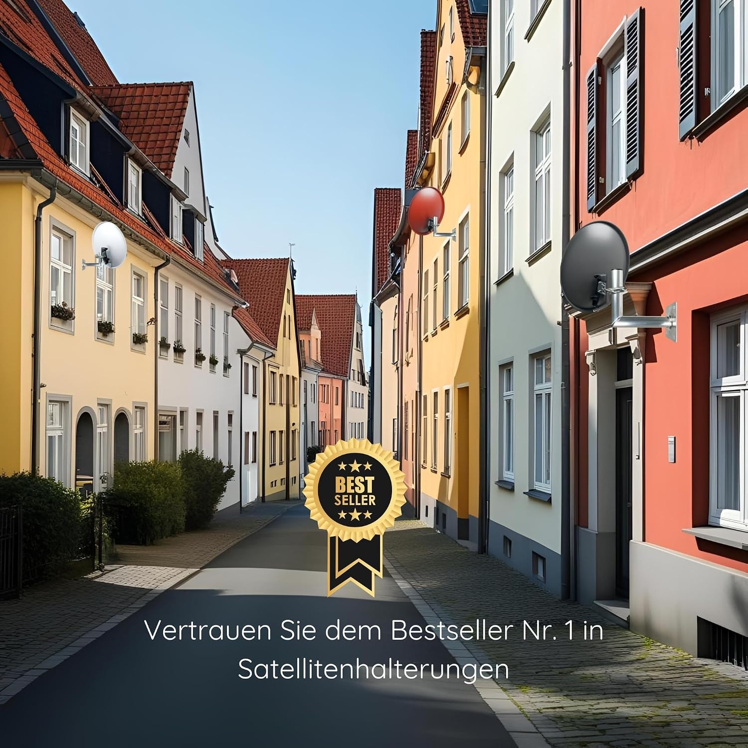 SCHWAIGER 5156 SAT mount 45cm SAT schotel muurbevestiging met aluminium beugel TÜV-gekeurd