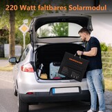 220W draagbaar zonnepaneel, IP67 waterdicht, opvouwbaar zonnepaneel - Maat 220W