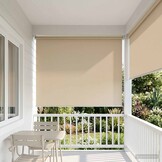 vidaXL Buitenrolgordijn UV-bescherming Beige 100 x 230 cm (B x H)