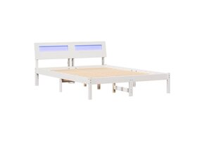 VidaXL Bedframe Wit Grenenhout 140 x 190 cm - 55% Korting