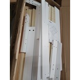vidaXL Bedframe met hoofdeinde Wit 140 x 190 cm Massief grenenhout