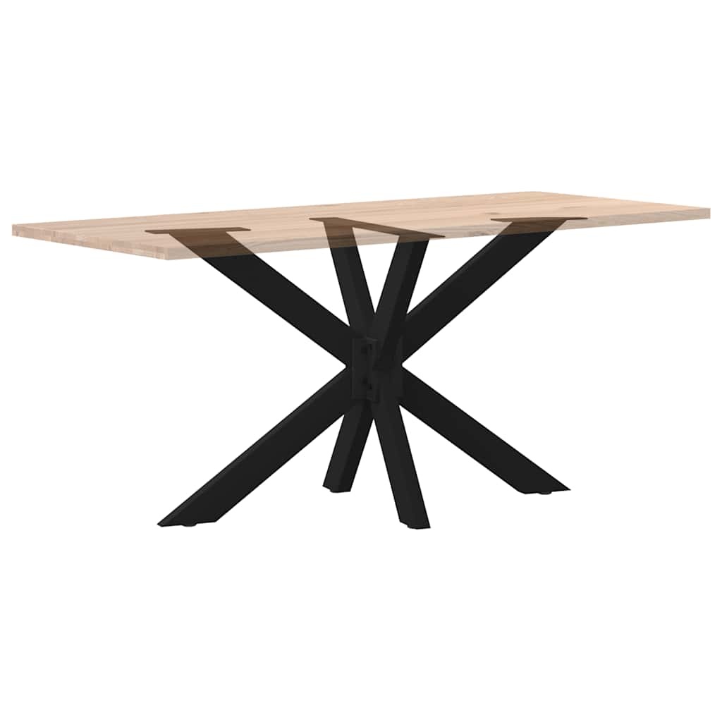 vidaXL Eettafelpoot spider vorm 120x68x(72-73) cm staal zwart